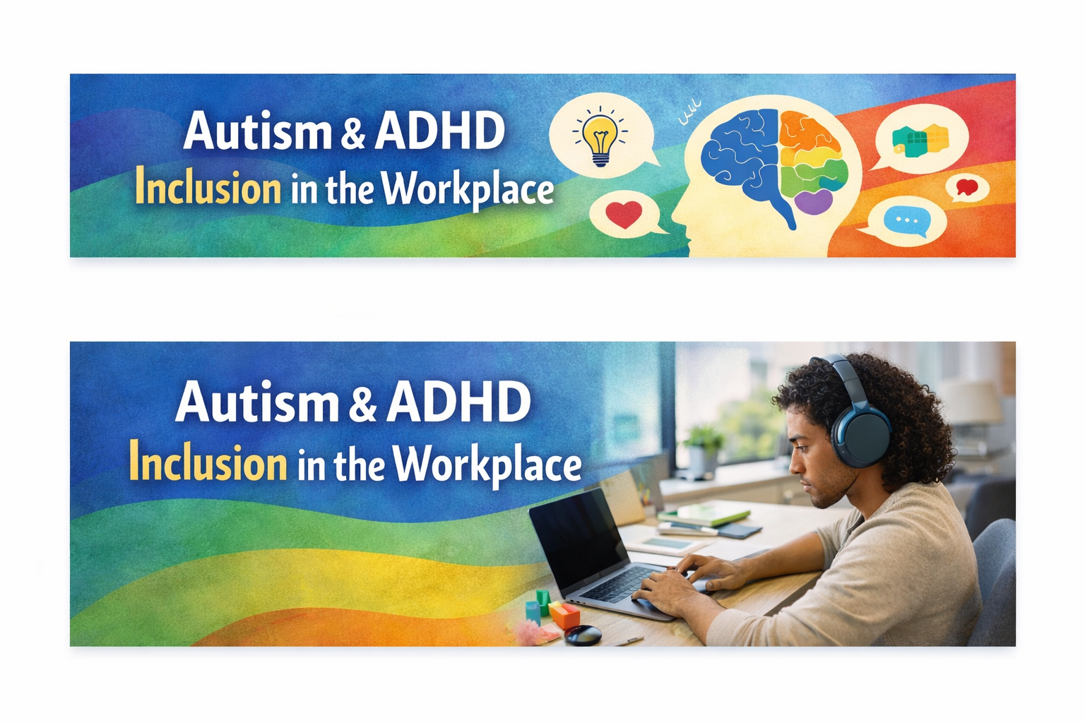 Autism and ADHD workplace inclusion banner